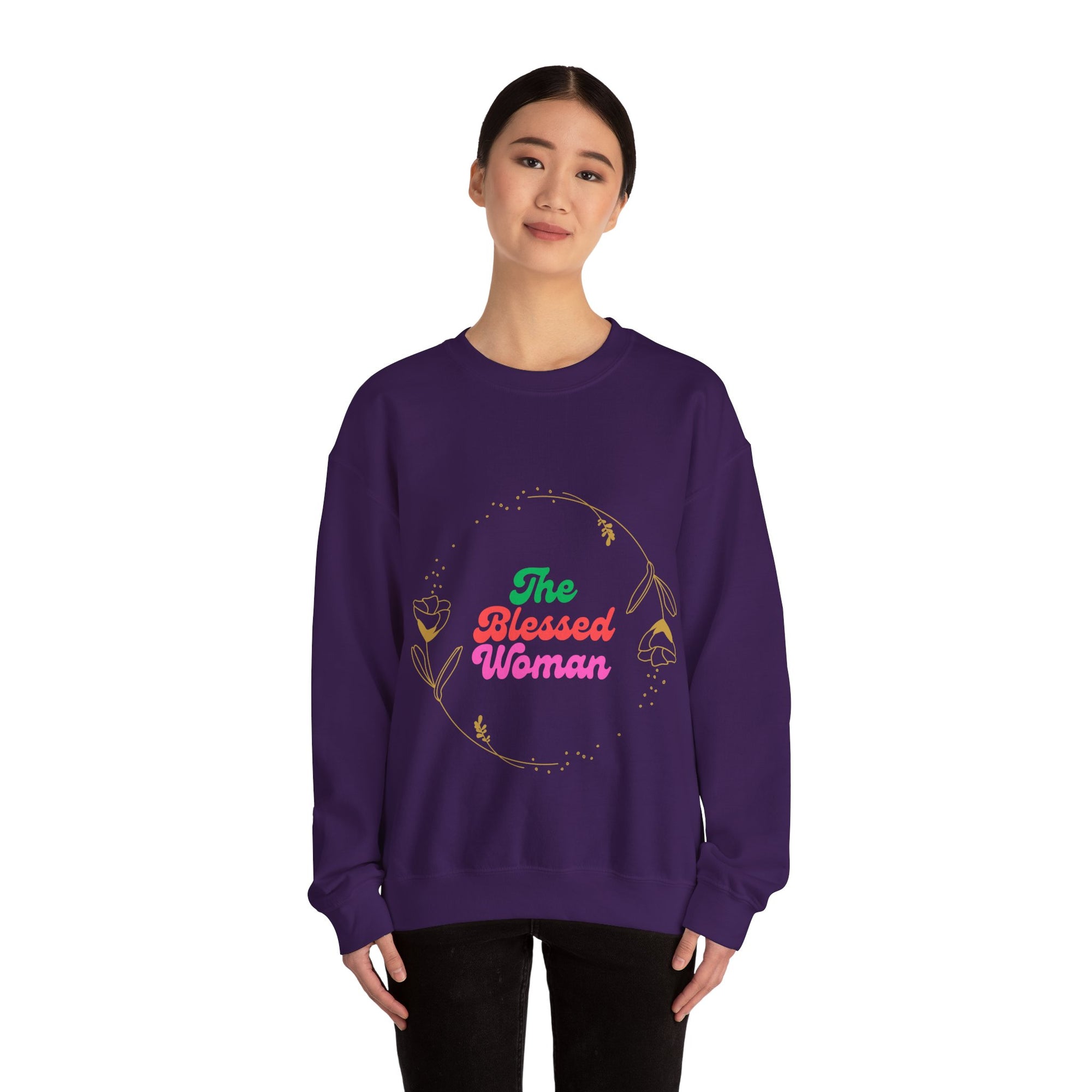 The Blessed Woman Sweatshirt-Fall/winter vibe