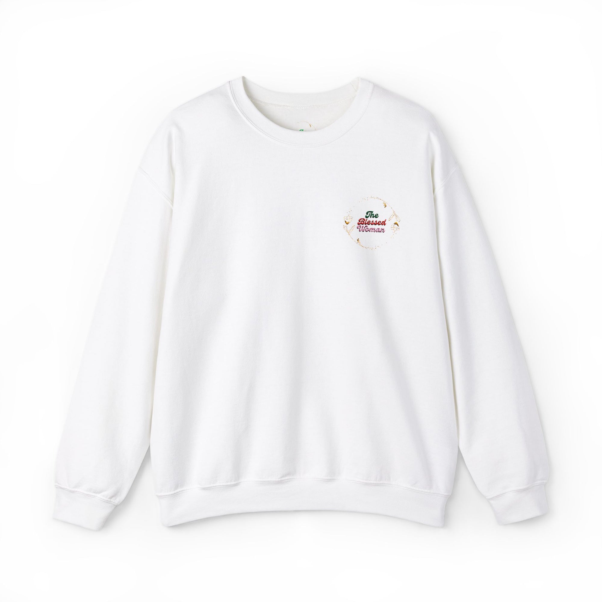 The Blessed Woman Logo Embroidered  Crewneck Sweatshirt