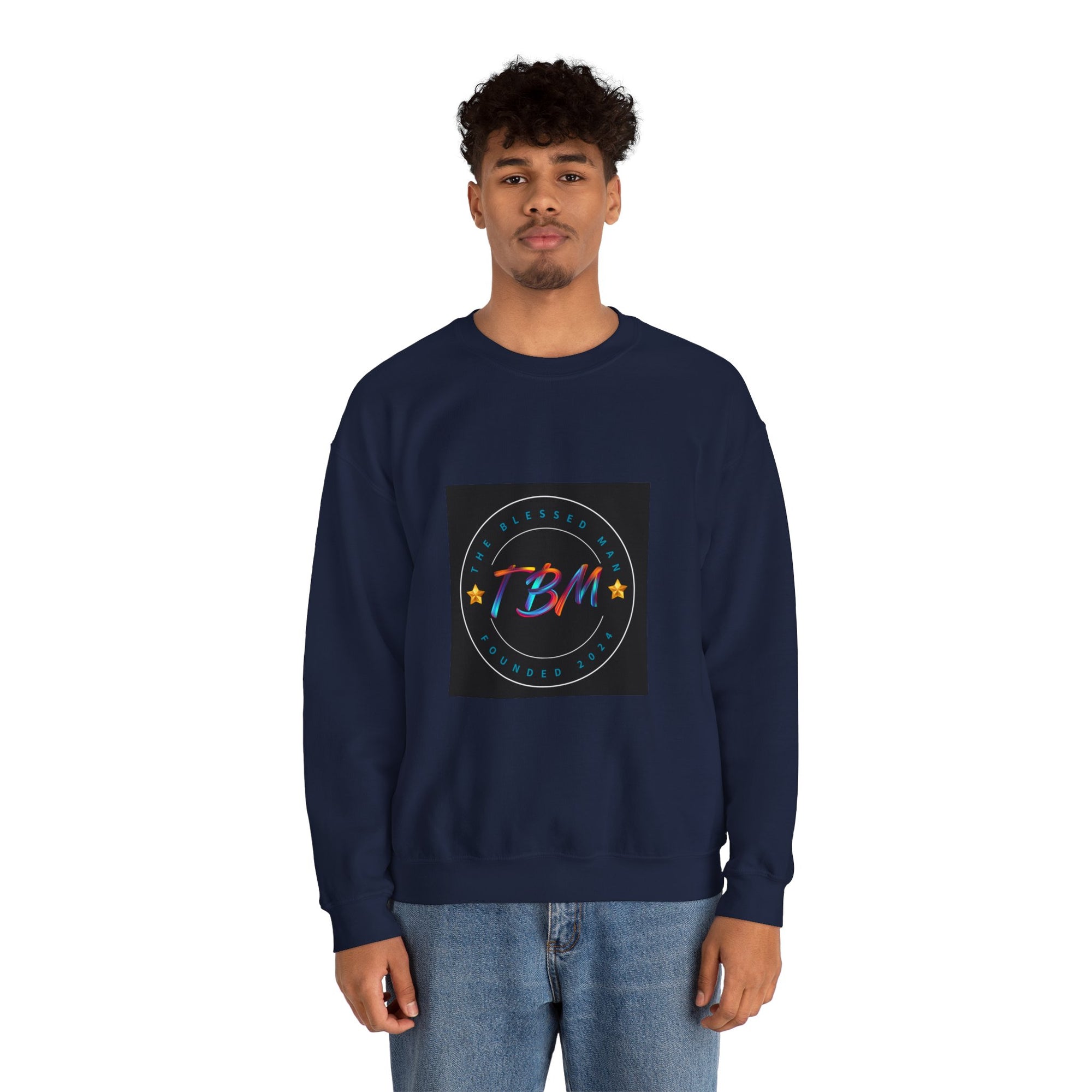 The Blessed Man Crewneck Sweatshirt Cotton Fall/Winter Essentials