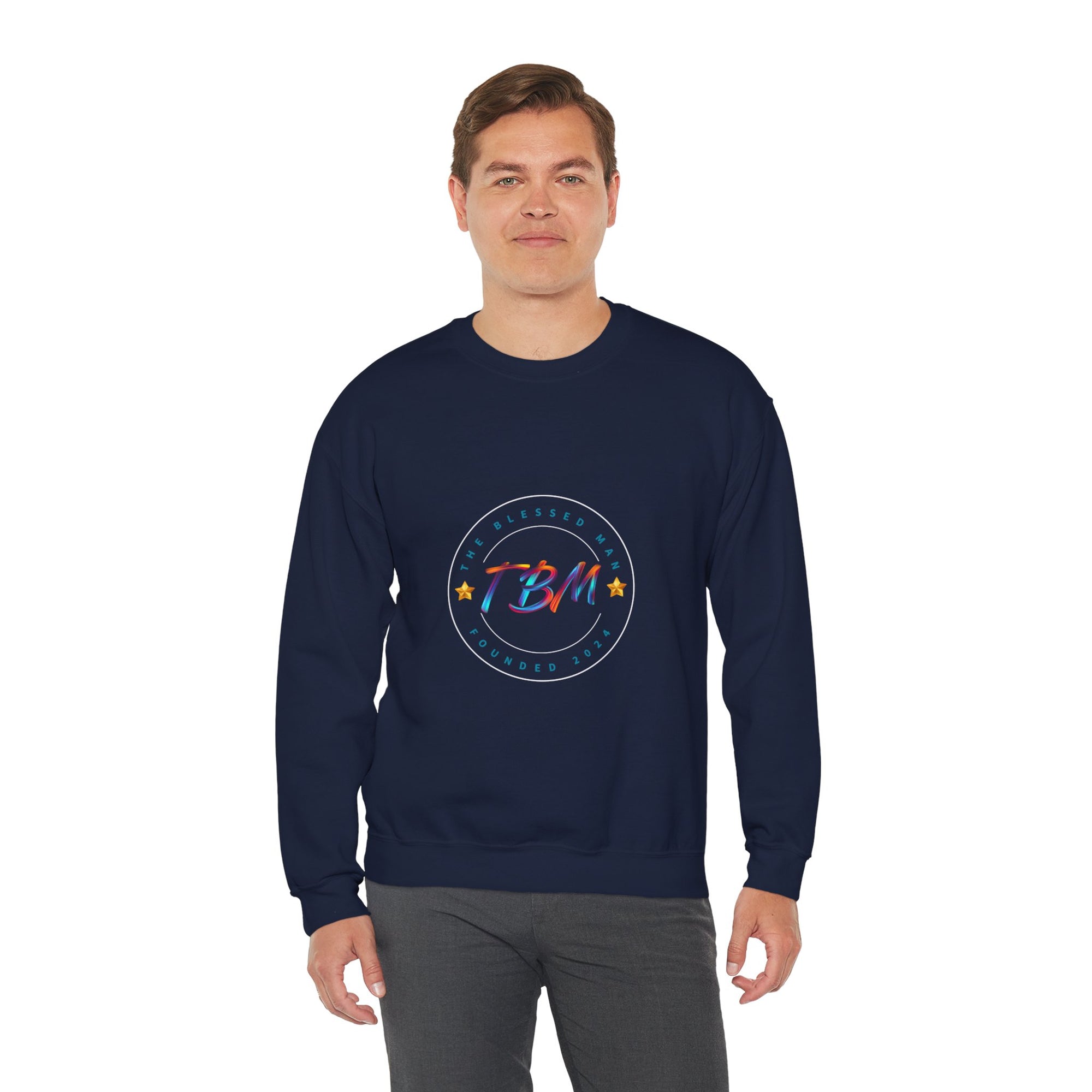 The Blessed Man Crewneck Sweatshirt Cotton Fall/Winter Essentials
